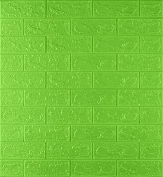 Самоклеящаяся декоративная 3D панель под зеленый кирпич 3 мм
3D панели самоклейк. . фото 2
