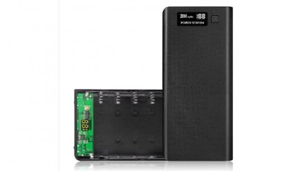 Корпус Power Bank c дисплеем LCD 8*18650 2*USB 5V 2.8A черный. Элементы питания . . фото 2