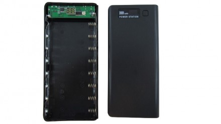 Корпус Power Bank c дисплеем LCD 8*18650 2*USB 5V 2.8A черный. Элементы питания . . фото 3