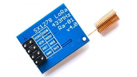 SX1278 беспроводной модуль LoRa с расширенным спектром / 433 МГц / интерфейс SPI. . фото 3