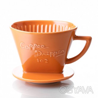 Пуровер Cafec Arita Trapezoid Dripper 102 Orange - це керамічна воронка для гібр. . фото 1