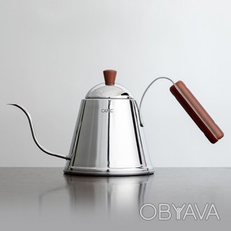 
Чайник заварочный для кофе Cafec Tsubame Wood, 1 л, из нержавеющей стали, с тон. . фото 1