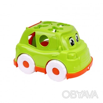 Веселий "автобус-сортер" цікава і корисна іграшка для малюків. З автобусом можна. . фото 1