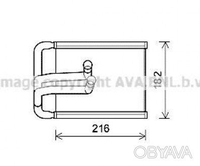 Радиатор отопителя Tucson (04-) AVA A HY 6254 применяется в качестве аналога ори. . фото 1