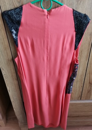 Плаття морквяне чорно-бордове French Connection. Розмір - 38.
100% Віскоза.
До. . фото 6