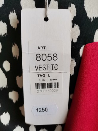 Плаття чорно-бордове Kiara Contini, Італія. Розмір - L.
Нове, з біркою. 67% Пол. . фото 5