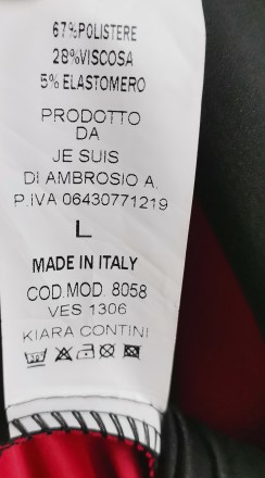 Плаття чорно-бордове Kiara Contini, Італія. Розмір - L.
Нове, з біркою. 67% Пол. . фото 7