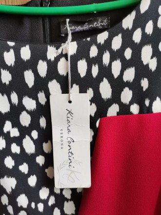 Плаття чорно-бордове Kiara Contini, Італія. Розмір - L.
Нове, з біркою. 67% Пол. . фото 4
