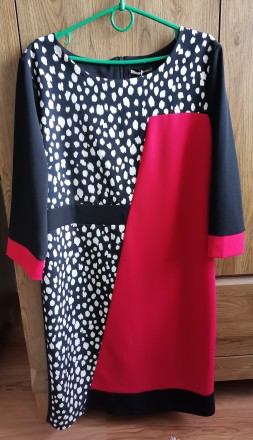 Плаття чорно-бордове Kiara Contini, Італія. Розмір - L.
Нове, з біркою. 67% Пол. . фото 2