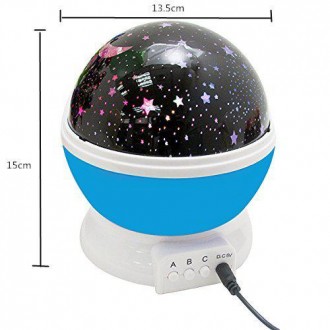 Детский ночник Star master Dream rotating projection lamp является полезной и пр. . фото 3