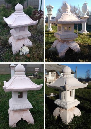 Фонарь-пагода в японском стиле 2600 грн. Бетон+крошка каменная (классический вар. . фото 9