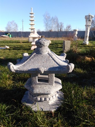 Фонарь-пагода в японском стиле 2600 грн. Бетон+крошка каменная (классический вар. . фото 4