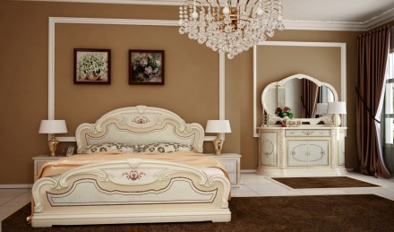 Спальня Мартіна продукується в кольорах радіка махонь і радіка беж. Ліжко 160х20. . фото 6