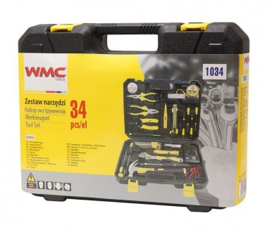 Набор инструментов 34 предмета WMC TOOLS 1034 для разработан для нужд электрика,. . фото 3