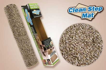 Придверный коврик Clean Step Mat - Super Clean Mat моментально впитывает грязь и. . фото 4