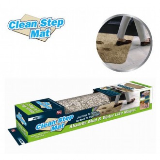 Придверный коврик Clean Step Mat - Super Clean Mat моментально впитывает грязь и. . фото 3