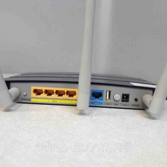 Wi-Fi-роутер, стандарт Wi-Fi: 802.11n, макс. швидкість: 300 Мбіт/с, комутатор 4x. . фото 4