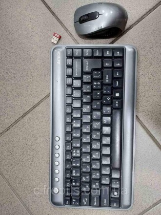 Беспроводные клавиатура и мышь, интерфейс USB, для настольного компьютера, класс. . фото 2