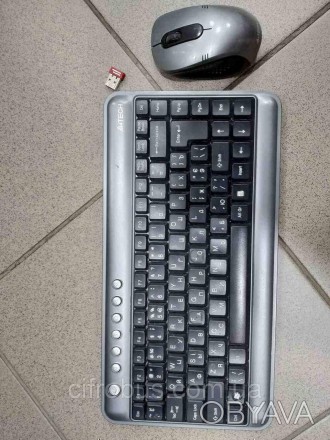 Беспроводные клавиатура и мышь, интерфейс USB, для настольного компьютера, класс. . фото 1