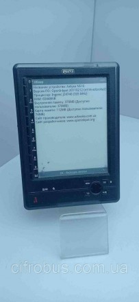 Електронна книга з ч/б екраном 5", E-Ink Vizplex, роздільна здатність 800x600, 8. . фото 2