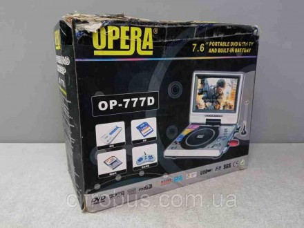Портативный DVD с TV тюнером Opera TFT 7,6» c роторным экраном на 180градусов.
D. . фото 2