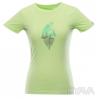Оригинальная женская футболка Alpine Pro Ekosa изготовлена из натурального хлопк. . фото 1