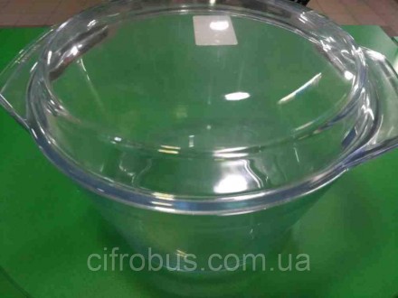 Це якісний посуд із жароміцного боросилікатного скла, стійкий до механічних пошк. . фото 2