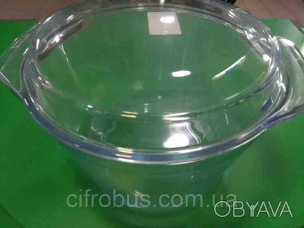 Це якісний посуд із жароміцного боросилікатного скла, стійкий до механічних пошк. . фото 1