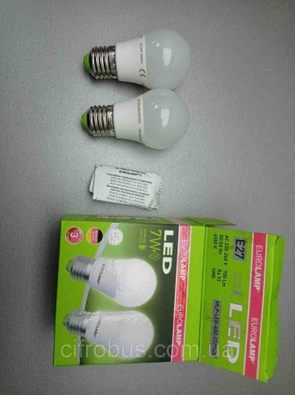 Светодиодная лампа (энергосберегающая); мощность: 7 Вт; аналог мощности лампы на. . фото 2