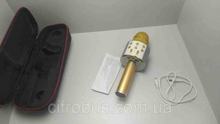 Оригинальный беспроводной караоке микрофон - колонка 2 в 1 Wster WS-858 - это ор. . фото 2
