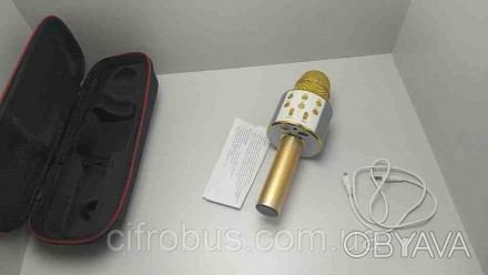 Оригинальный беспроводной караоке микрофон - колонка 2 в 1 Wster WS-858 - это ор. . фото 1