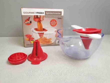 Тертки та подрібнювачі Б/У Gourmetmaxx Spiralschneider. Київ. фото 1 Тертки та подрібнювачі Б/У Gourmetmaxx Spiralschneider. Київ. фото 1