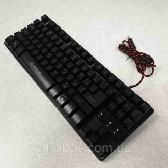 Особливістю ігрової клавіатури REAL-EL GAMING 8710 TKL Backlit є: ергономічний і. . фото 4