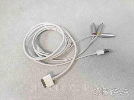 Композитный USB разъем док-станции для ТВ Apple iPad 2/3 для iPhone 3GS/4/4S/iPo. . фото 1