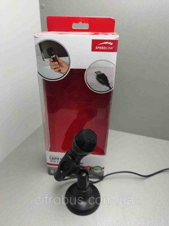 Ручной микрофон SPEEDLINK Capo идеально подходит как для записи вашей речи, так . . фото 5