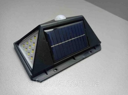 Фонарь прожектор на солнечной батарее с датчиком движения Solar Wall Lamp SH-100. . фото 5