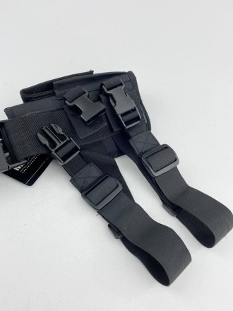 Набедренная кобура левая для пистолета на ногу тактическая черная на бедро MIL-T. . фото 7