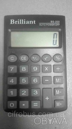 Калькулятор електронний Brilliant 8-розрядний (BS-200)
Кишеньковий
8-розрядний
О. . фото 1