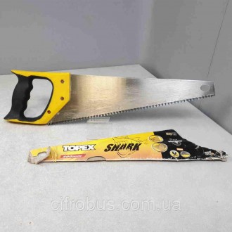 Ножовка TOPEX Shark изготовлена из закаленной стали. Трехсторонняя заточка и зак. . фото 3