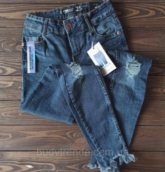 Женские джинсы с потертостями (низкая посадка) 26,28,29 размер FB Sister Skinny . . фото 6