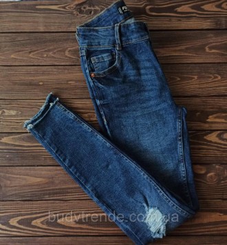 Женские джинсы с потертостями (низкая посадка) 26,28,29 размер FB Sister Skinny . . фото 4