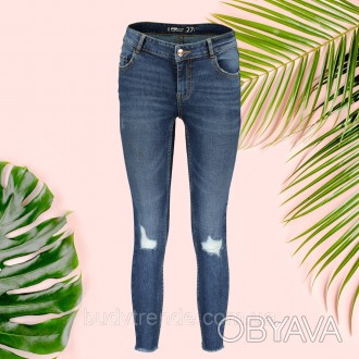 Женские джинсы с потертостями (низкая посадка) 26,28,29 размер FB Sister Skinny . . фото 1