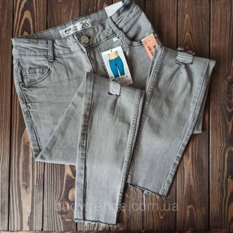 Женские джинсы 26 размер с потертостями FB Sister Skinny (низкая талия) - 98% хл. . фото 3