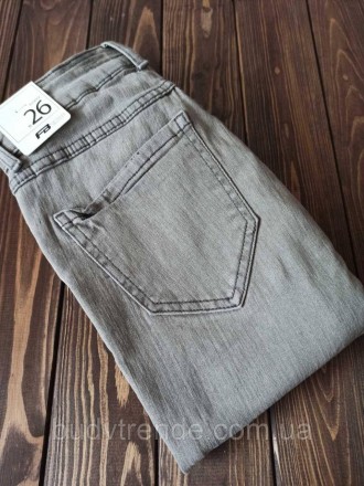 Женские джинсы 26 размер с потертостями FB Sister Skinny (низкая талия) - 98% хл. . фото 4