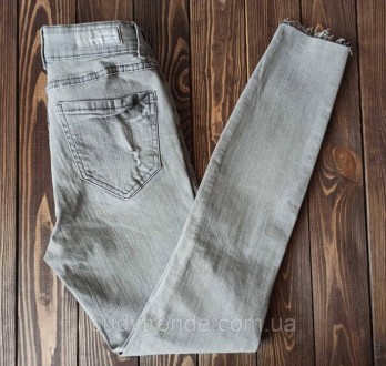 Женские джинсы 26 размер с потертостями FB Sister Skinny (низкая талия) - 98% хл. . фото 5