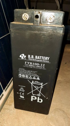 Аккумулятор ВВ FTB 100-12 (б/у). Харків. фото 1 Аккумулятор ВВ FTB 100-12 (б/у). Харків. фото 1