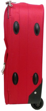 Малый тканевый чемодан ручная кладь 31L Enrico Benetti Chicago красный Eb35037 9. . фото 7