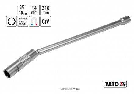 Ключ для свічок YATO YT-08163
 Особливості Ключа для свічок YATO YT-08163
 
 При. . фото 2