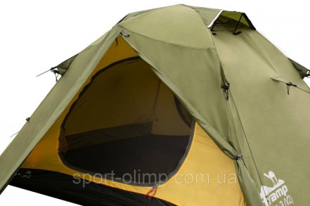 Трехместная экспедиционная палатка Tramp Peak 3 (V2) Зеленая TRT-026-green
Трехм. . фото 4