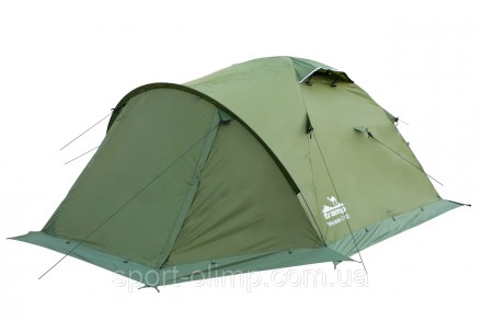 Экспедиционная трехместная палатка Tramp Mountain 3 (V2) Зеленая TRT-023-green
Т. . фото 4